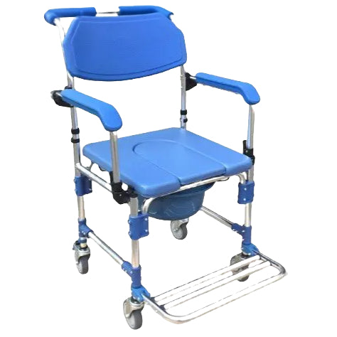 Lightweight 3-in-1 Commode Wheelchair