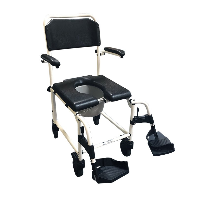 Deluxe Mobile Commode and Shower Chair 