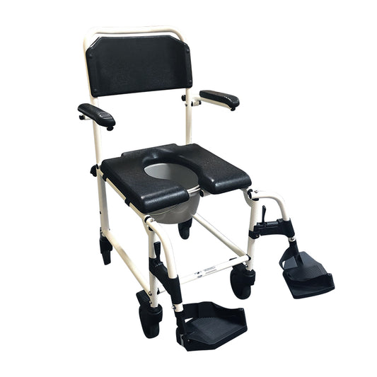 Deluxe Mobile Commode and Shower Chair 