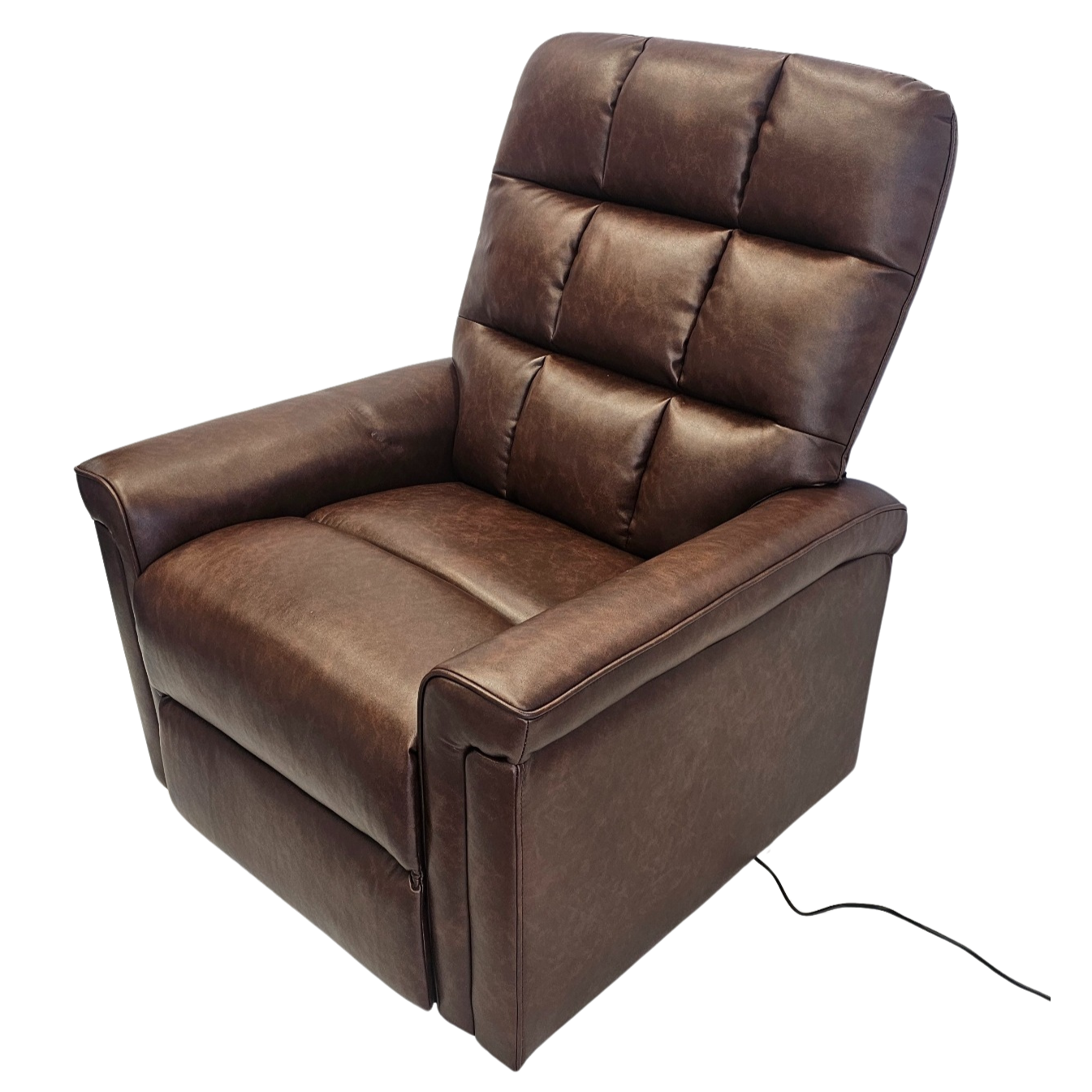 Prestige Electric Reclining Lift Chair - Brown PU 