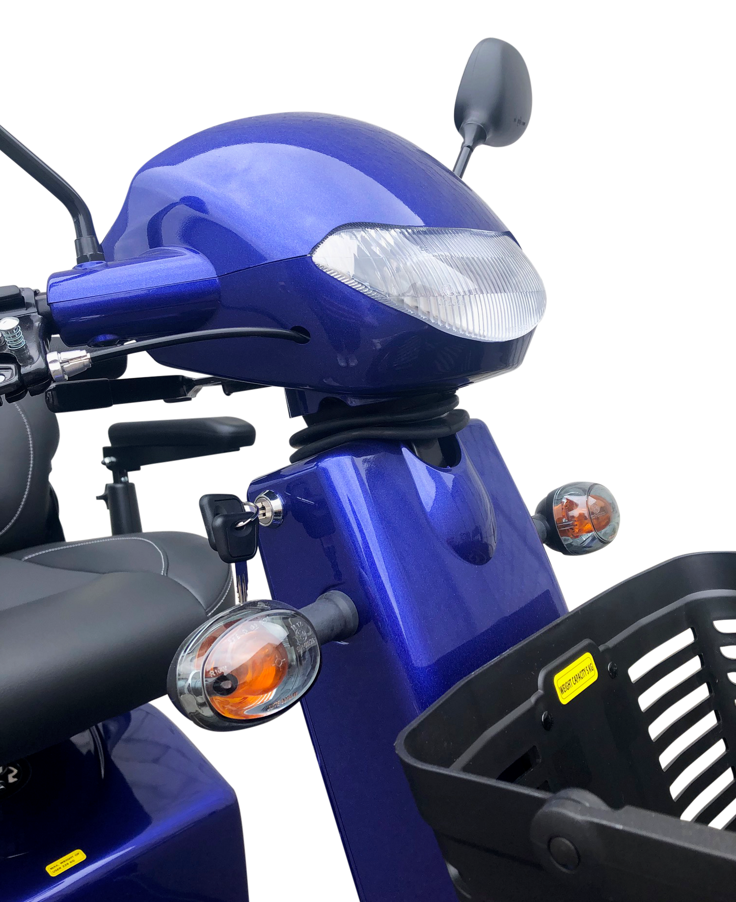 Merits Cross Country Mobility Scooter blue front tiller