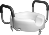 5" Raised Toilet Seat with Arms Quarter View