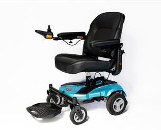 Merits Regal EZ Power Chair quarter view Electric Blue