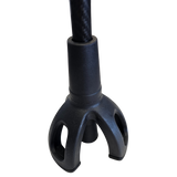 Carbon Fibre Flexi-Foot Walking Stick close up foot