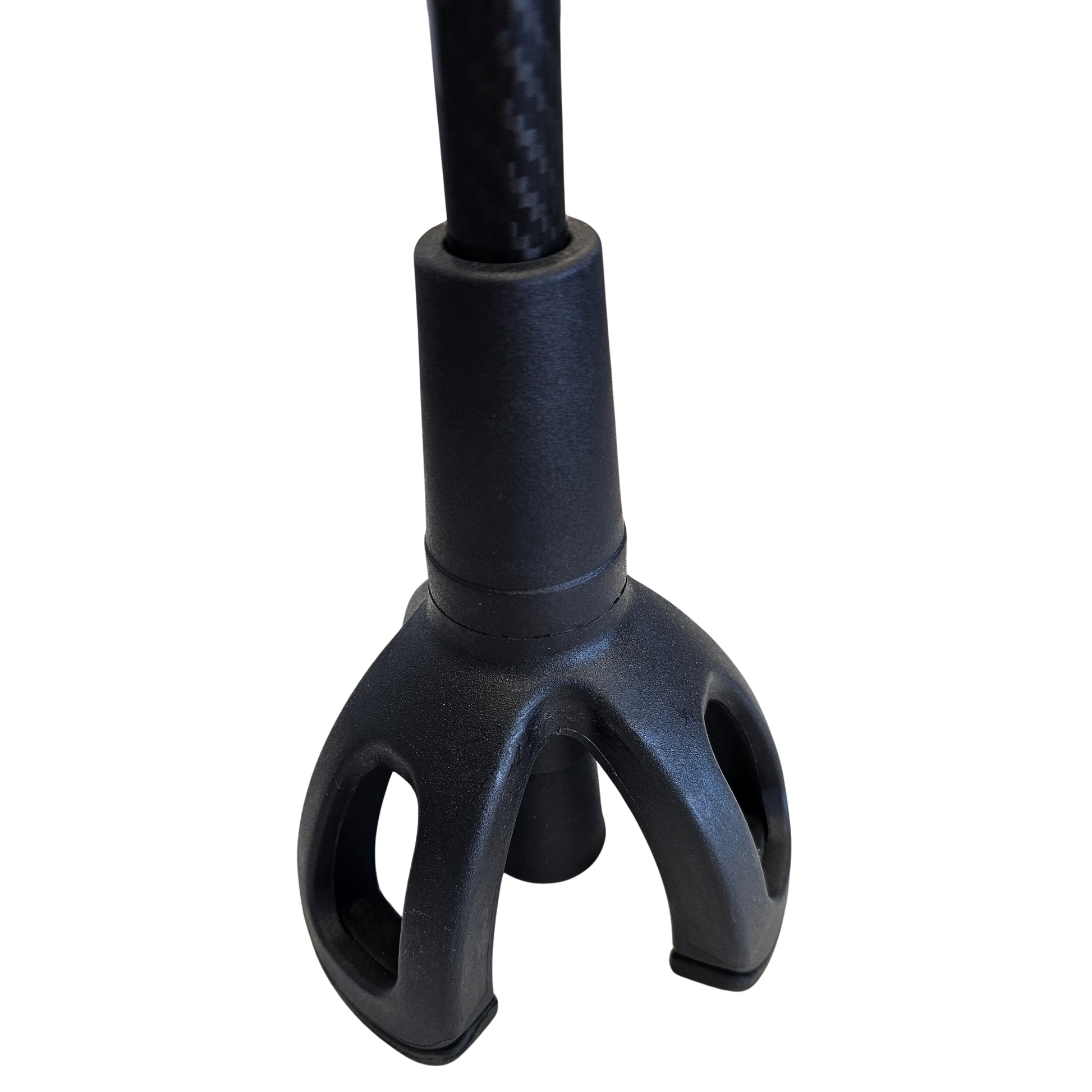 Carbon Fibre Flexi-Foot Walking Stick close up foot