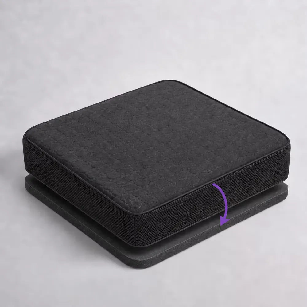 icare Supporta Bariatric Seat Cushion showing removable insert charcoal