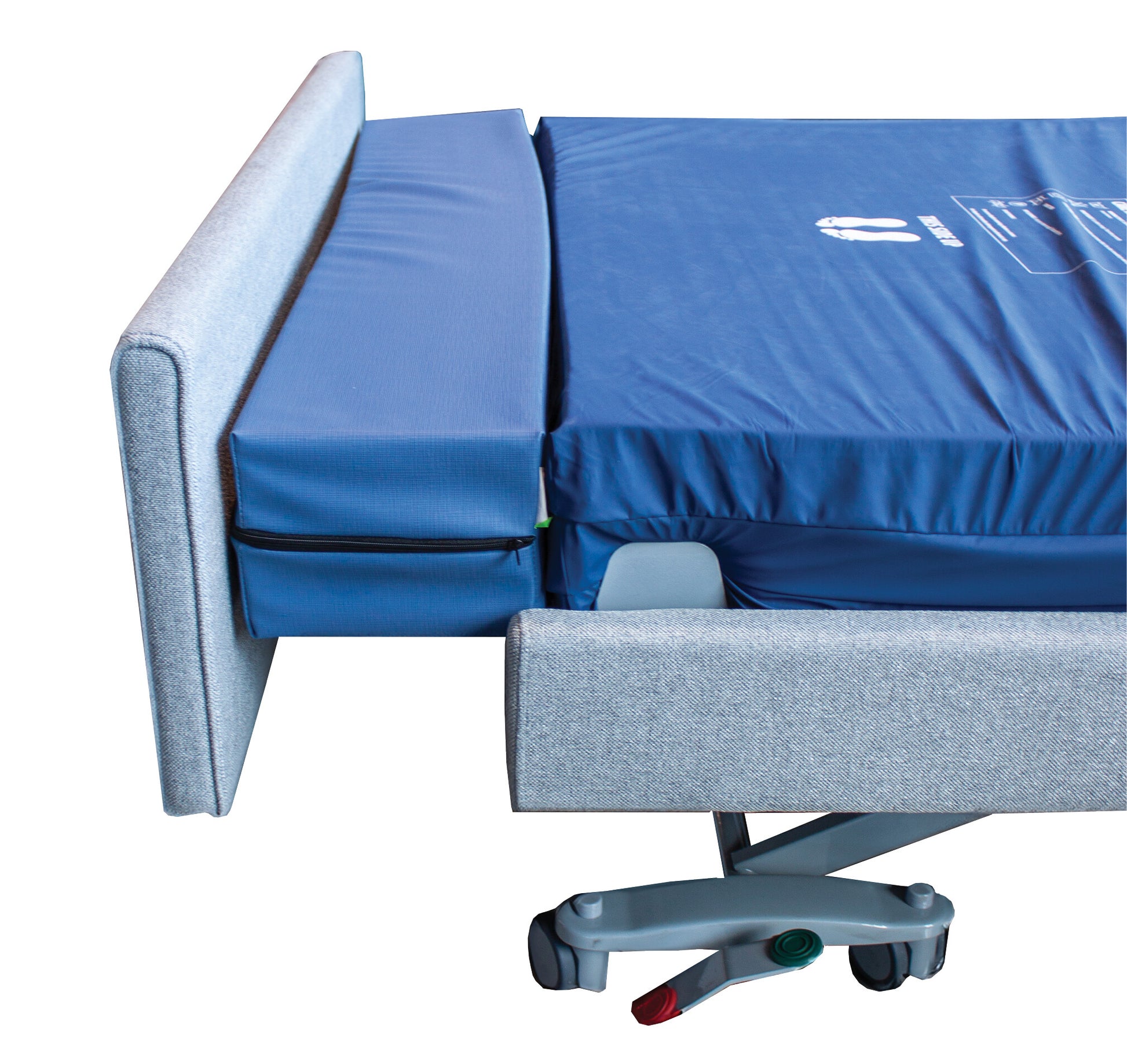 Casero Duo bed with Mediflex mattress foot extension insert