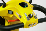 AMW Maxi HT (Heavy Terrain) Scooter Tiller Detail Yellow