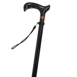 Carbon Fibre Flexi-Foot Walking Stick Close-up handle