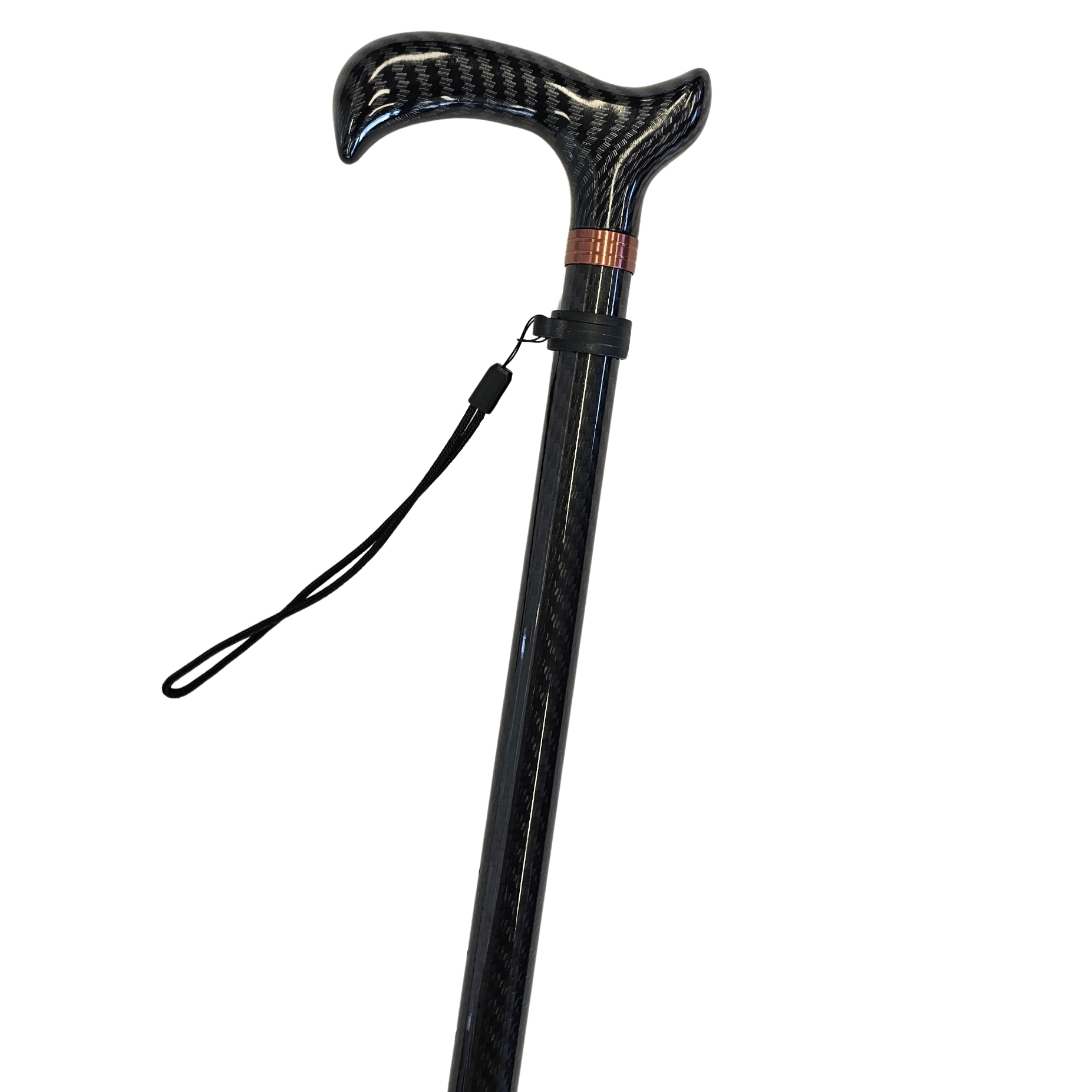 Carbon Fibre Flexi-Foot Walking Stick Close-up handle