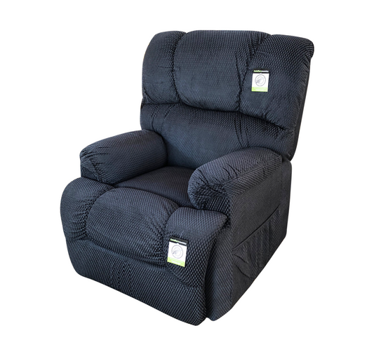 Electric Lift Recliner Chair teal front quarter