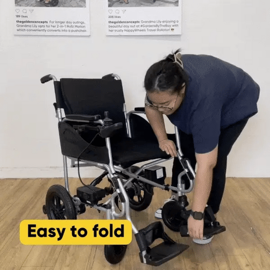 AMW WP770 Electric Wheelchair folding instructions