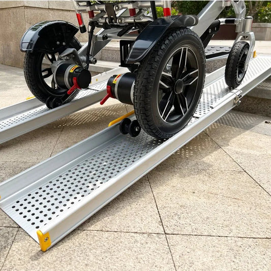 Telescopic Ramps with Wheelchair on them