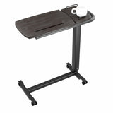 icare Over Bed Table – Low Profile Charcoal