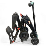AMW Solax Maleta Travel Scooter with Electric Folding three quarters folded