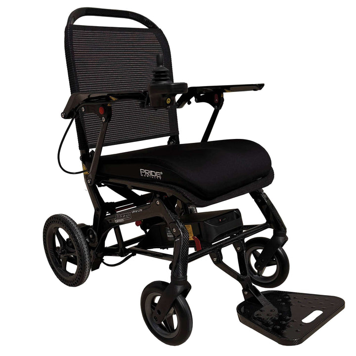 Pride Mobility Jazzy Carbon Ultra Light Powered Wheelchair Side View