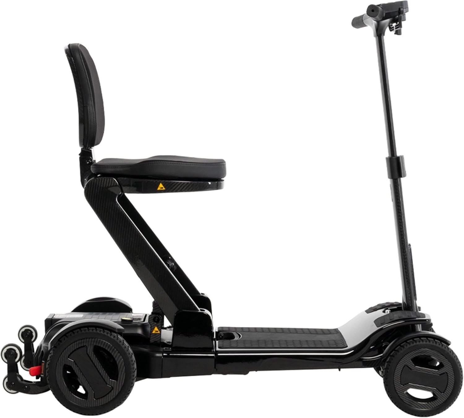Pride GoGo Carbon Folding Travel Scooter black side view