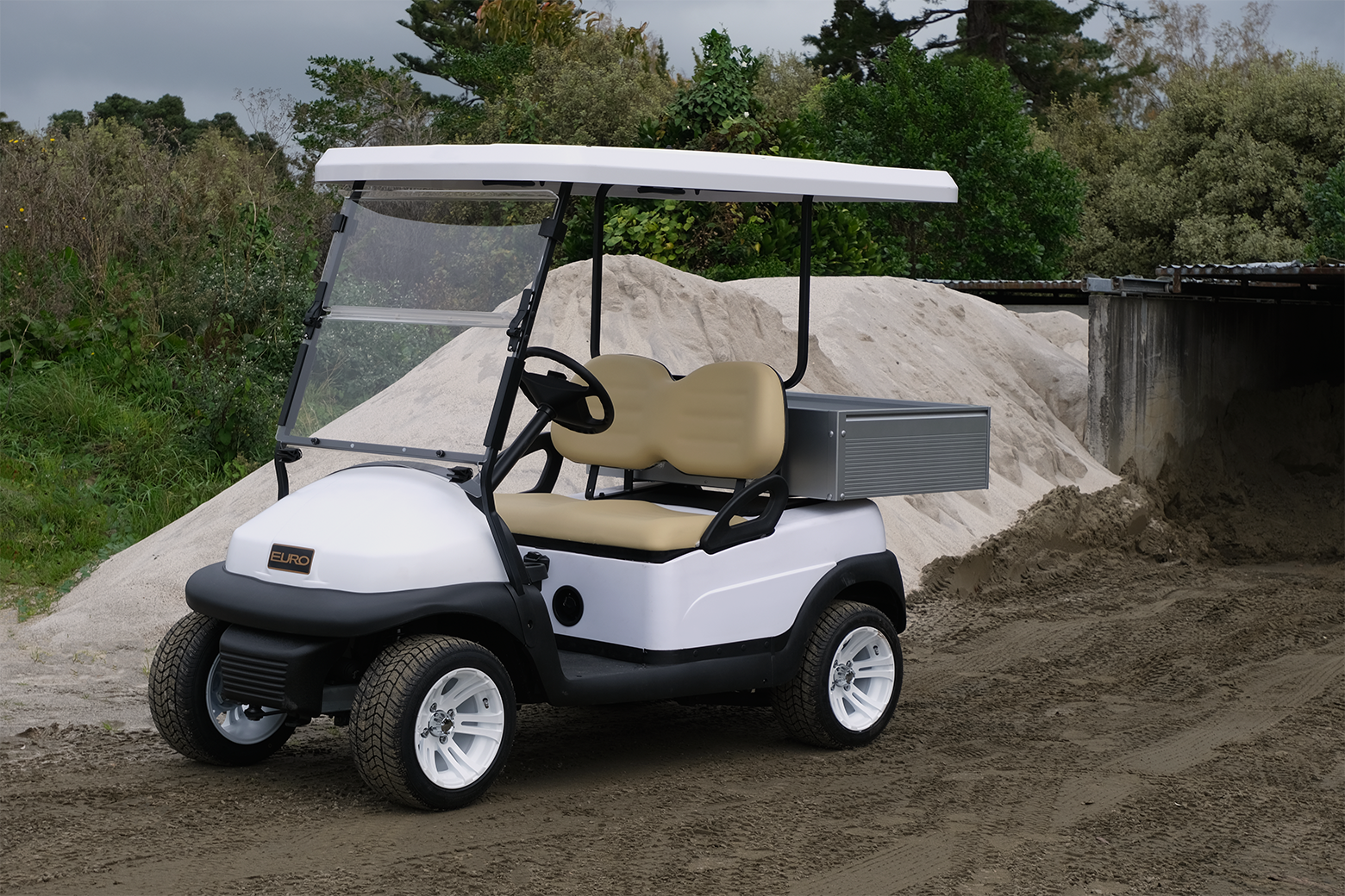 EuroCarts Utility Cart on Job Site