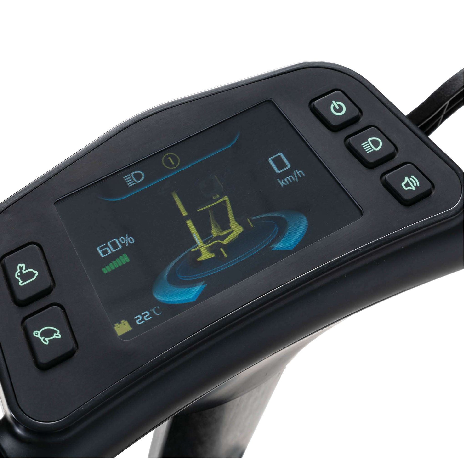 Pride GoGo Carbon Folding Travel Scooter LCD Instrument panel