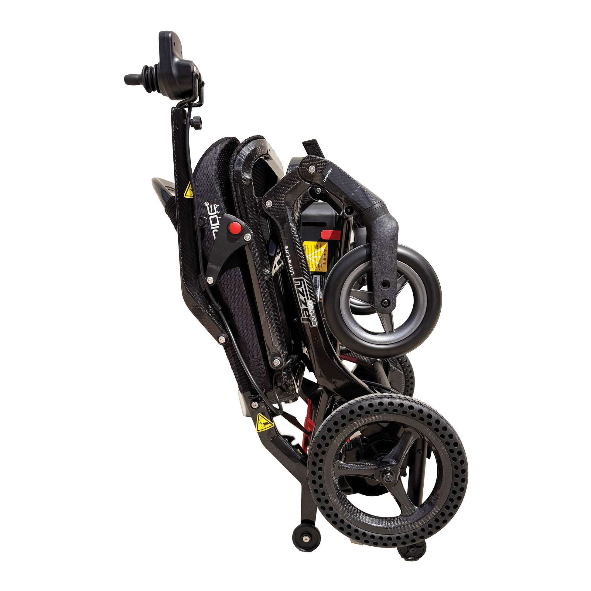 Pride Mobility Jazzy Carbon Ultra Light Powered Wheelchair Folded