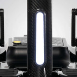 Pride GoGo Carbon Folding Travel Scooter front light on tiller