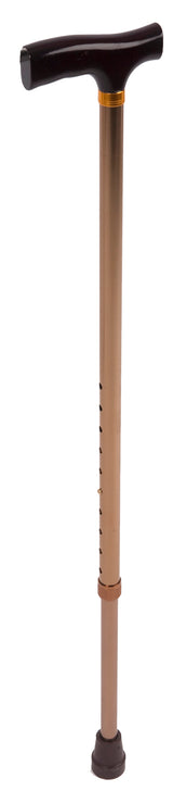T-Handle Walking Stick Bronze