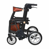 Uplivin Gavo 2-in-1 Walker Wheelchair  Black Folded Side