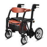 Uplivin Gavo 2-in-1 Walker Wheelchair Black Walker Mode