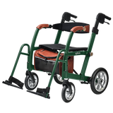 Uplivin Gavo 2-in-1 Walker Wheelchair  British Racing Green Wheelchair mode