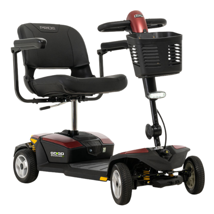 Pride Mobility Go Go Endurance Li Travel Scooter Red