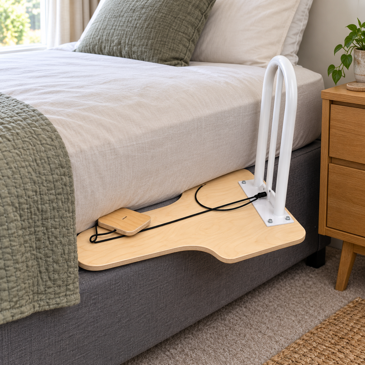 Tas-Tech Bariatric Bed Lever with Cord & Cleat