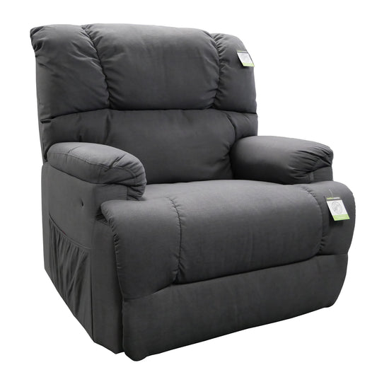 Velvet Gray Heavy Duty Electric Lift recliner chair