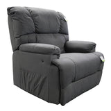 Velvet Gray Heavy Duty Electric Lift recliner chair