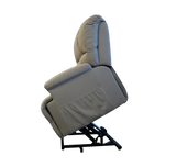 Goldfern Heavy Duty Dual Motor Lift Chair Light Grey Elevated