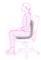 icare Pressure Pad IC194 Render In-Use on Office Chair