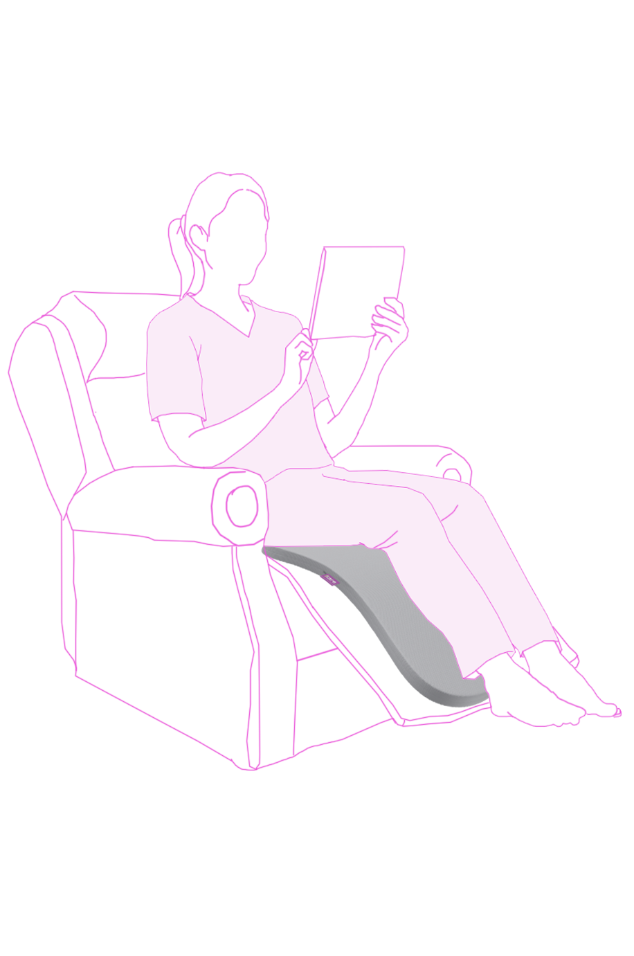 icare Pressure Pad IC194 In-Use on reclincer