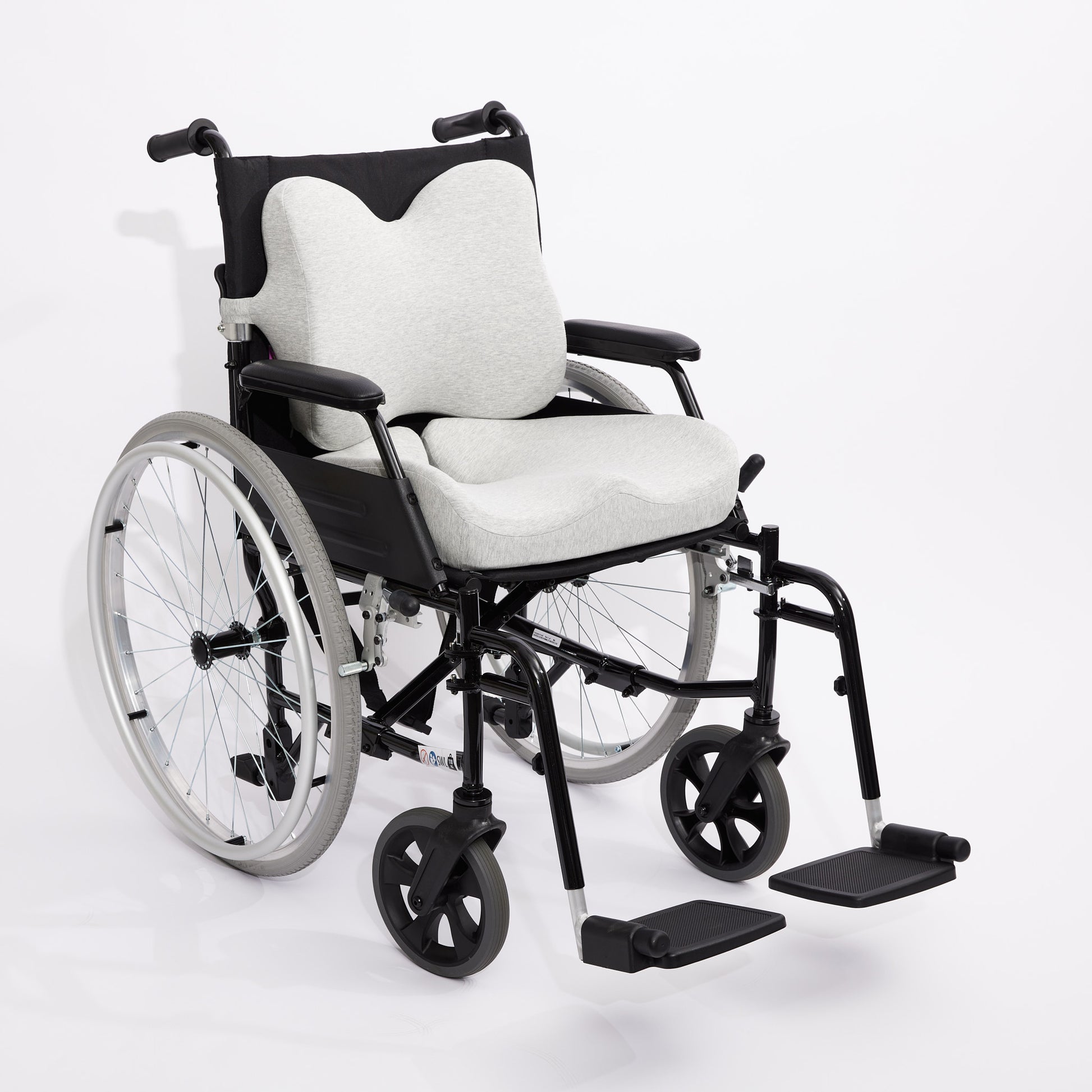 icare Reform Low Back Support ICR3 on wheelchair with ICR1 Seat Support