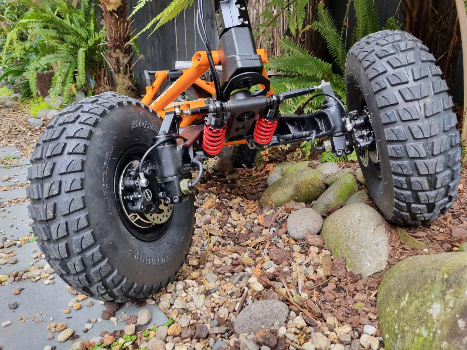 Veehop Electric ATV Front Suspension details