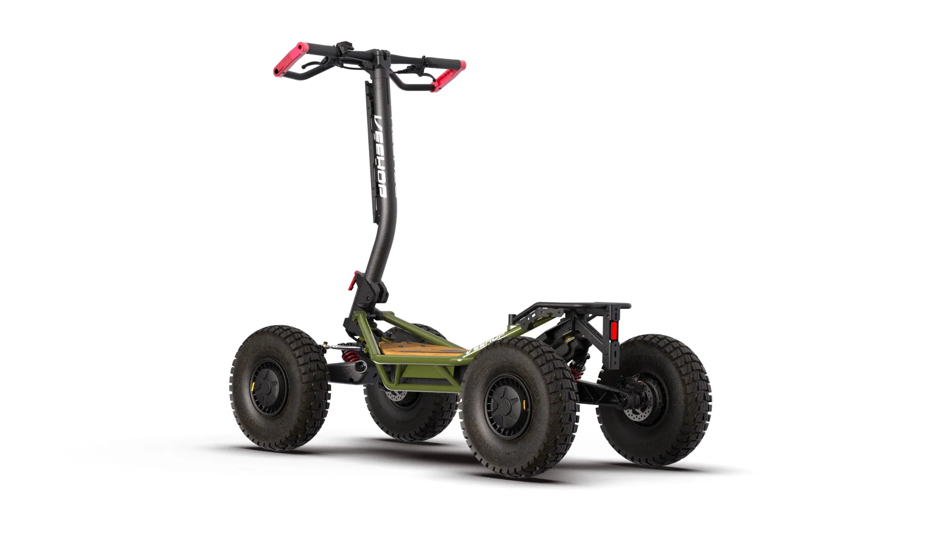 Veehop Electric ATV Matt Green Rear