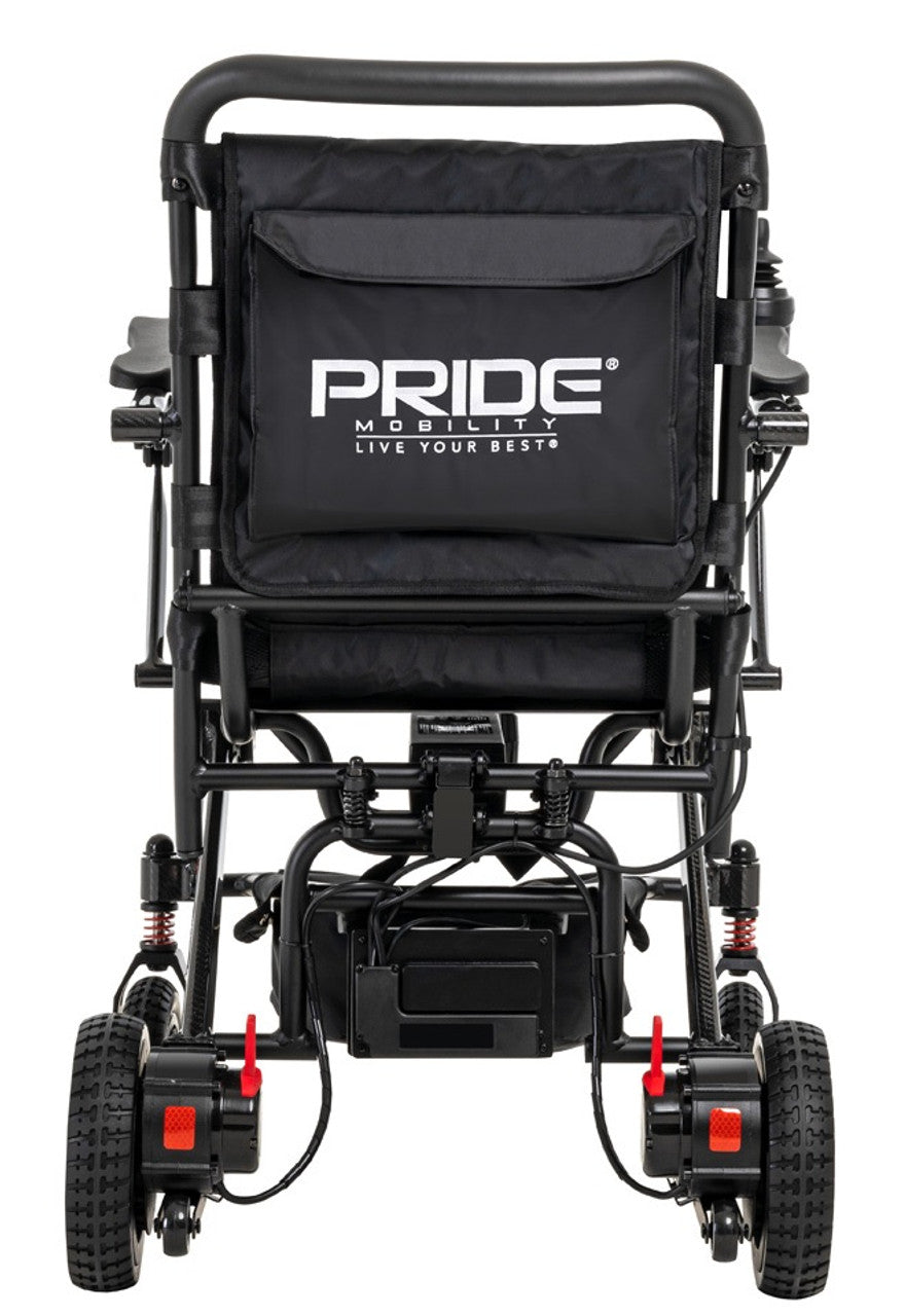 Pride Mobility Jazzy Carbon Ultralite Powered Wheelchair Rear View