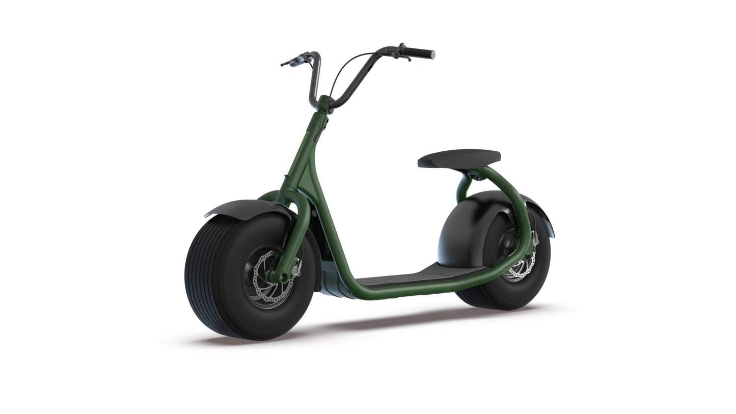 Kaaspeed K1S Fat Tyre Self Balancing E Scooter matt green