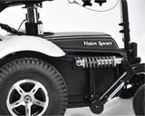 Merits Vision Sports Lift Powerchair P326D Front Suspension Close up