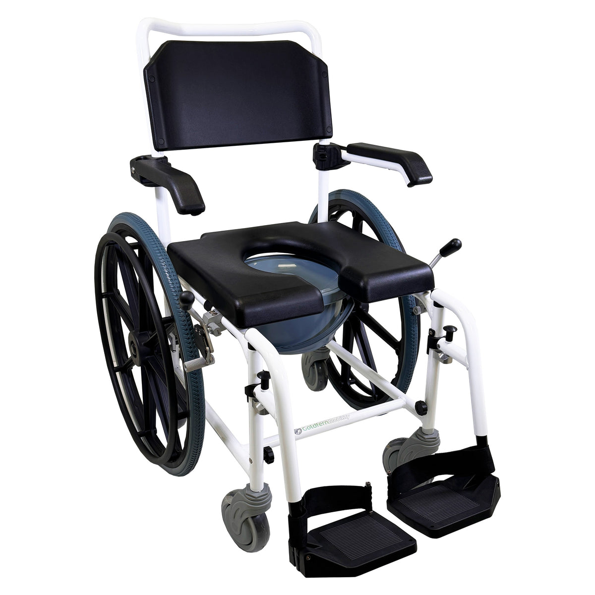 Goldfern Deluxe Mobile Shower Commode With Self Propelled Kit