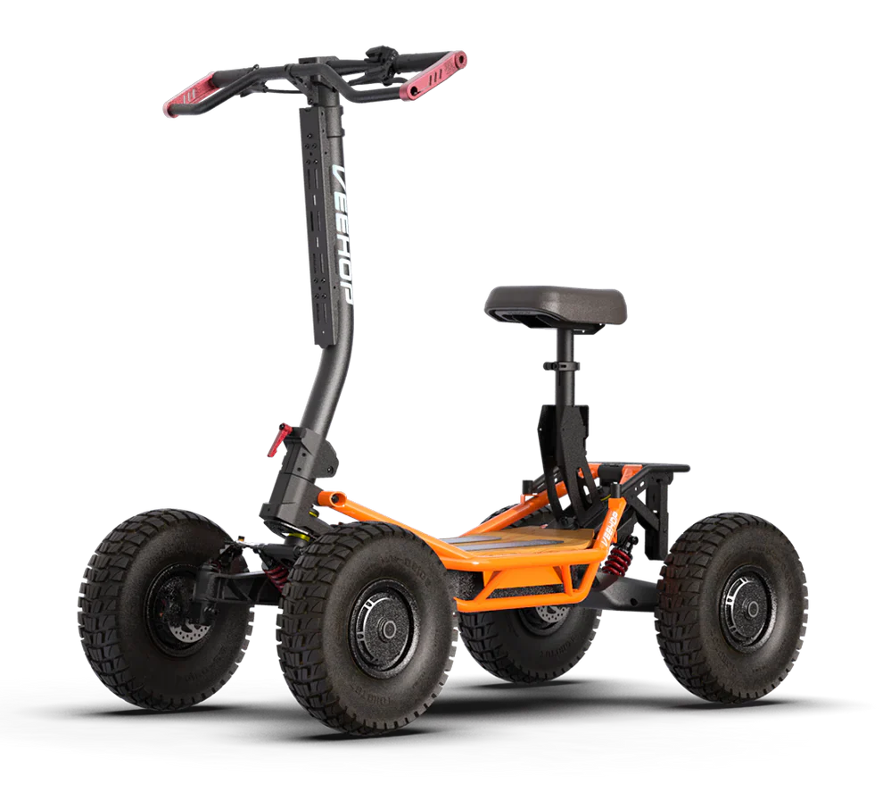 Veehop Organe ATV with Lightweight Seat Accessory