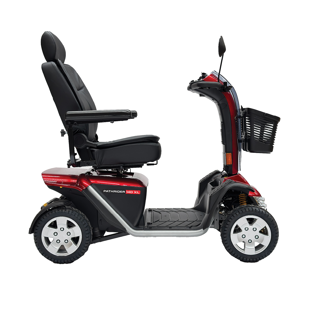 Pride Mobility Pathrider 140XL Mobility Scooter Red Side