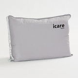 Gray icare Conform Pillow on a white background