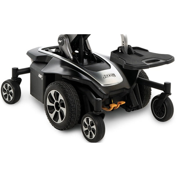 Pride Mobility Jazzy Air 2 Powerchair Base and Driver close up