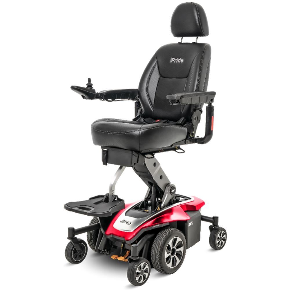 Pride Mobility Jazzy Air 2 Powerchair Red Elevated