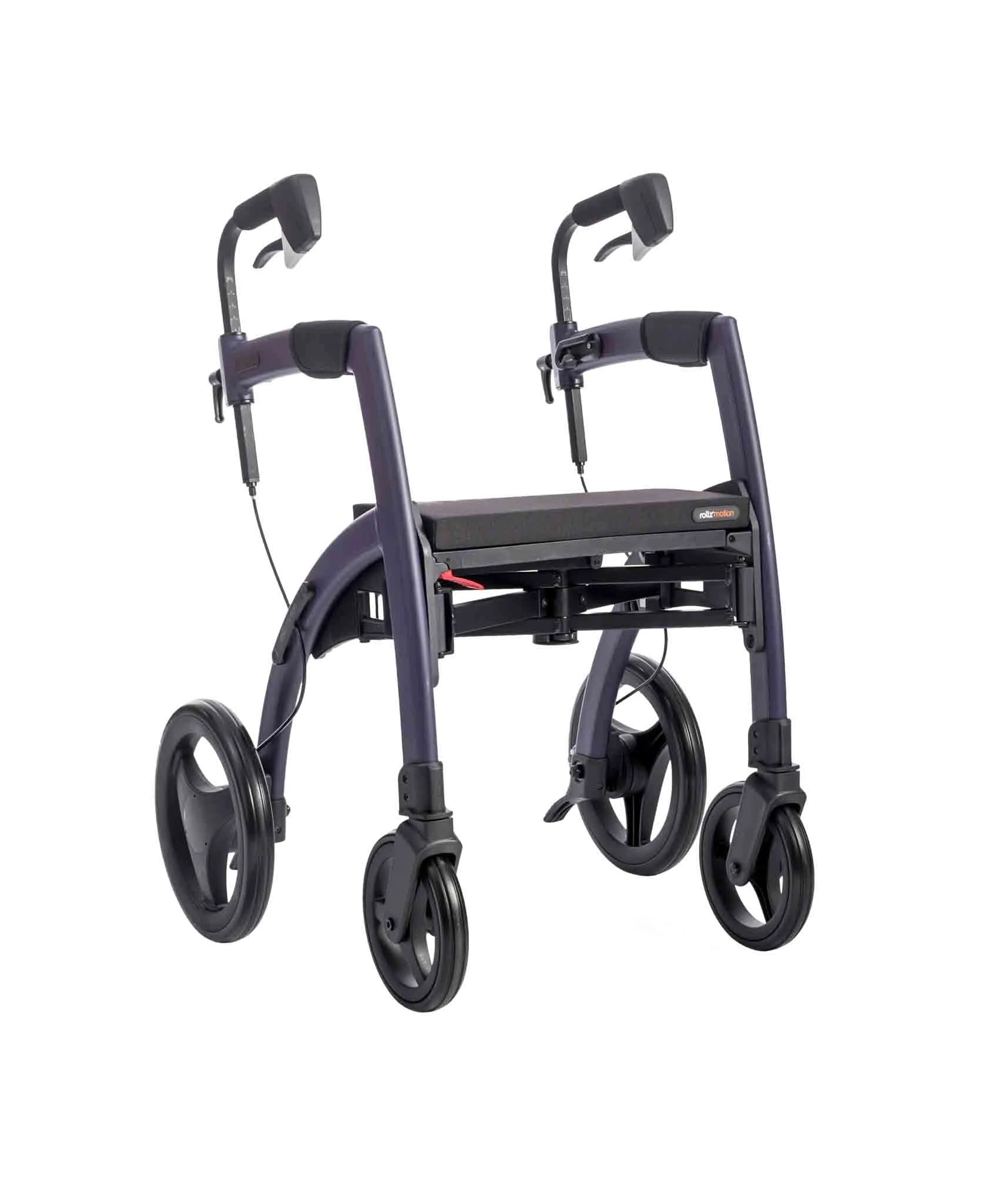 Rollz Motion 2-in-1 Walker Wheelchair Purple as a Walker