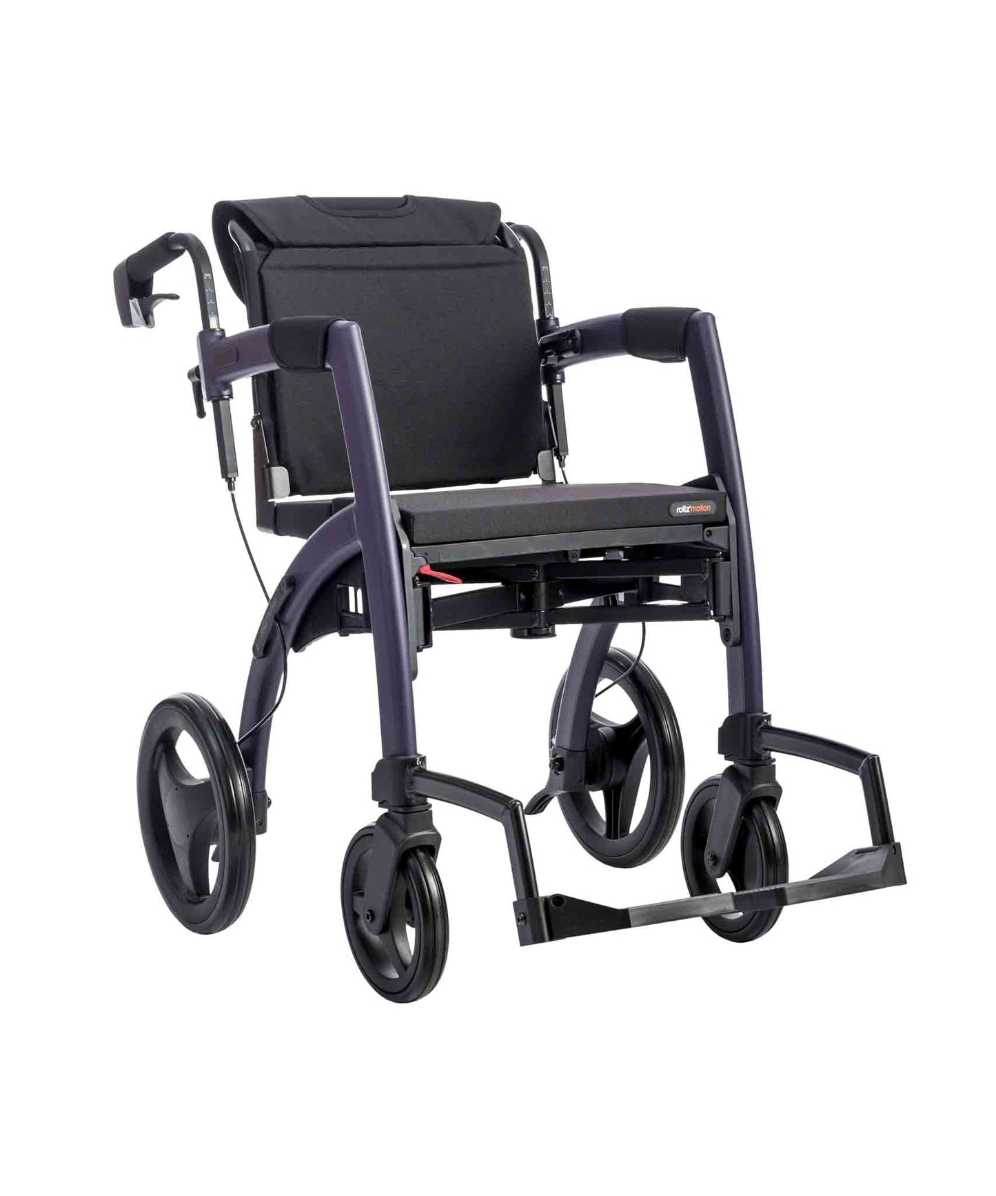 Rollz Motion 2-in-1 Walker Wheelchair Purple as a Wheelchair